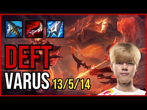 DEFT - VARUS vs TRISTANA ADC - KR Grandmaster - Patch 11.5