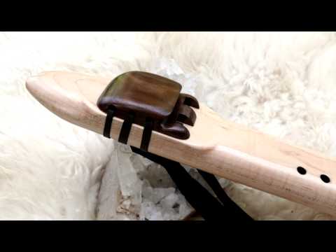 Native American Inspired 7 hole Extended Scale Drone Flute in the Key of G of Maple and Walnut