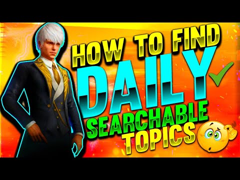 How To Find Most Searchable Topics | And How To Find Trending Topic For YouTube Free Fire Videos |