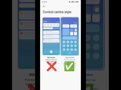 How To Control Centre Style Setting 😱 Xiaomi, Redmi, POCO, Mi, #shorts #youtubeshorts