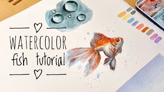 Watercolor Goldfish Tutorial 💧🐠
