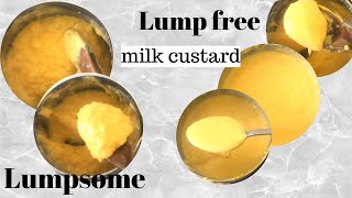Milk custard recipe gone wrong and rescued | Hot milk in Pot custard method