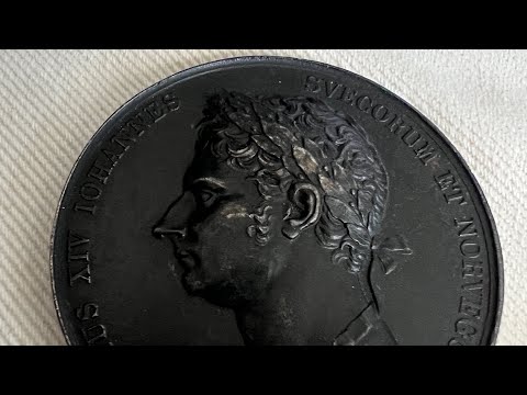 Karl XIV Johan 1821 medalj från mina samlingar.