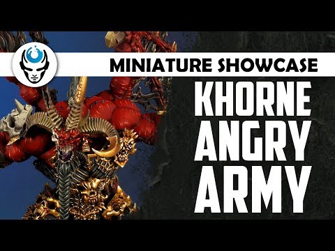 KHORNE ANGRY ARMY - LVL 3/4/5/6 MINIATURE SHOWCASE 4K