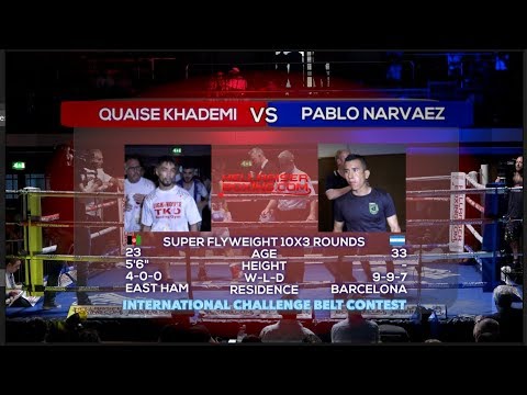 Quasie Khademi v Pablo Narvaez 10x3 8st 3lbs
