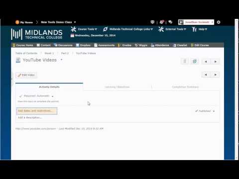 D2l Brightspace V10 4 Create New Content Topic From A Quicklink
