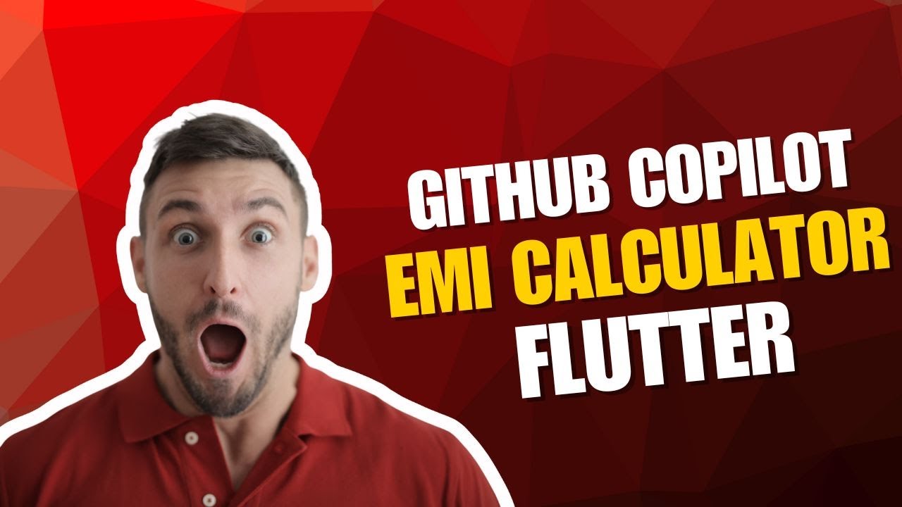 Flutter Web Smart EMI Calculator using Github Copilot | AI Creating Flutter Project | Github Copilot