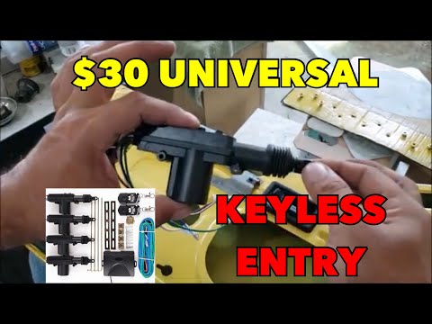 how to install KEYLESS power DOOR LOCKS on ANY VEHICLE for $30