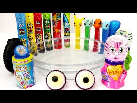 MEZCLANDO CHUCHES EN VEZ DE SLIME EN UN BATIDO DE GOLOSINAS. Mixing crazy candy / DIVER+