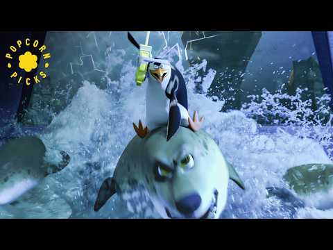 The Penguins Infiltrate the Shanghai Aquarium (Full Scene) | Penguins of Madagascar