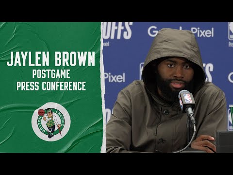 Jaylen Brown Postgame Press Conference ' Game 2 ' Boston Celtics vs. Brooklyn Nets