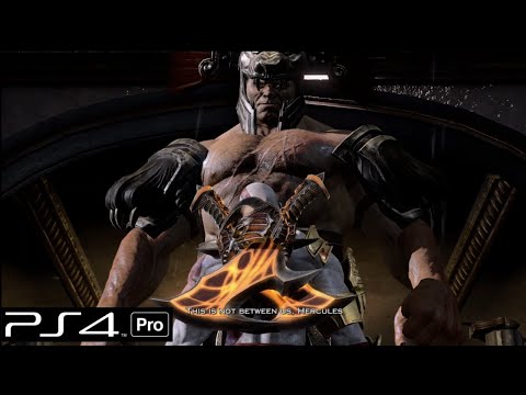 GOD OF WAR 3 Remastered - Kratos vs Hercules Boss Fight ULTRA High Graphics PS4 Gameplay [4K 60FPS]