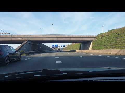 A2 Highway the Netherlands, from Nieuwegein to Utrecht / Amsterdam Drive