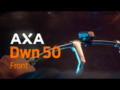 AXA Dwn 50 lux is a USB rechargeable front light