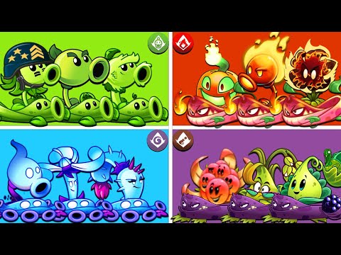 PvZ2 - 4 Team Plant & Vine Battlez - Who Will Win? Team Plant Vs Team Plant.