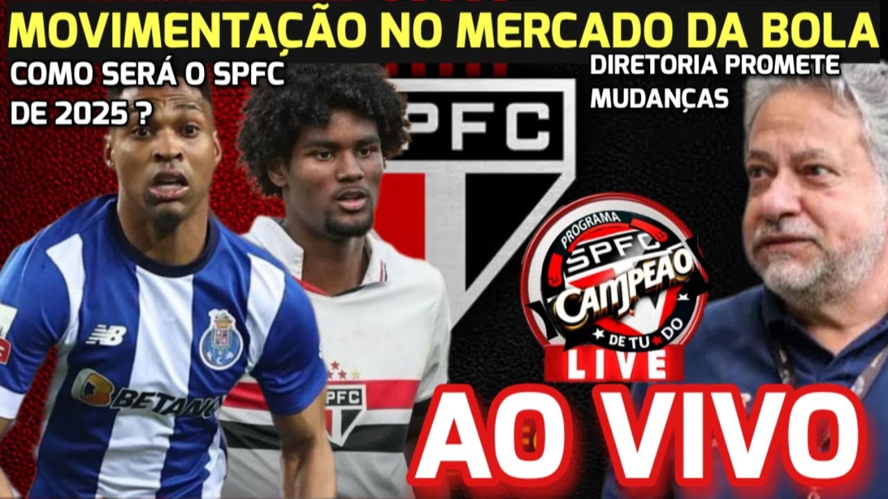 TUDO SOBRE O SPFC NA BUSCA POR REFORÇOS - PLANEJAMENTO COM A BASE - SUB 20 CAMPEÃO 2024