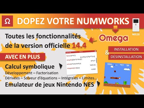 Numworks v14.4 : Installation de jeux + un logiciel de maths