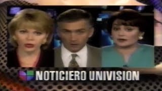 Noticiero Univision Promo 1995  La Experiencia Hac