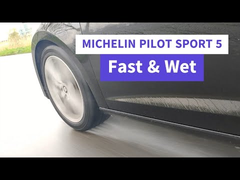 Michelin Pilot Sport 5 Review - WET SPEED TESTING THE 225/45R17 PS5