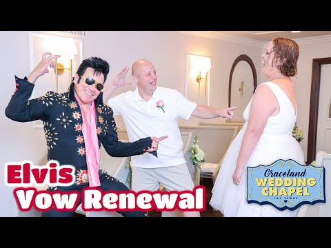 Michael & Veronica's Elvis Vow Renewal in Las Vegas | Graceland Chapel