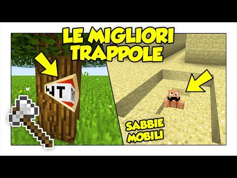 LE MIGLIORI TRAPPOLE PIÙ FACILI DA COSTRUIRE IN MINECRAFT ITA!