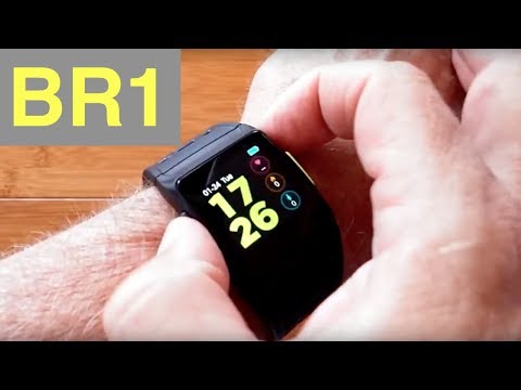 Makibes BR1 (P1) IP68 Waterproof SUPER BRIGHT Screen Smartwatch Strava Support: Unboxing & Review