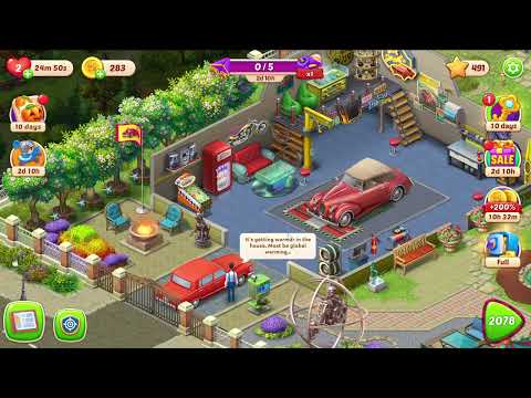 Homescapes 2078 Super Hard Level - 17 moves - NO BooSTERS