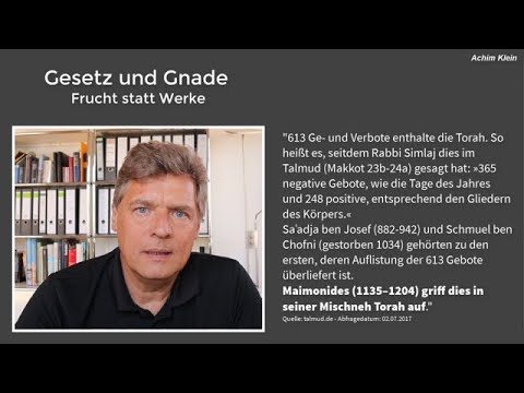 65 Gesetz und Gnade - Frucht statt Werke - Teil 1 von 2