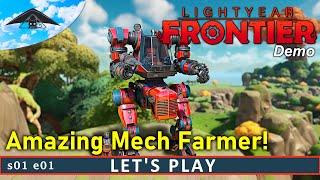 Amazing Mech Farmer! 😻 | Let's Play Lightyear Frontier DEMO s01 e01