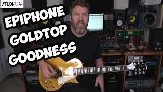 Video thumbnail for Epiphone Les Paul Standard 50's - Metallic Gold - Inspired By Gibson 2020 Demo by Rich Bischoff