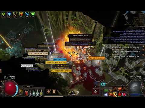 Path of Exile 3.21 Raider Flicker Strike Budget 3 Divine Build with a bit of tankiness