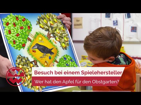 Besuch bei Spielehersteller: Wer hat den Apfel für den Obstgarten? - Kids | Welt der Wunder