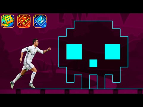 Cristiano Ronaldo Siuuu but it's Geometry Dash World, Meltdown and Subzero