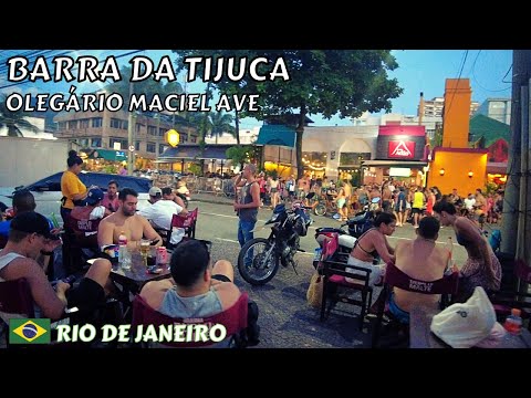 🇧🇷 | Barra da Tijuca - Olegario Macial Ave | (Street Walk - Rio de Janeiro, Brazil 2022)