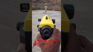 Focusing of Cross staff in Dumpy Level Survey.