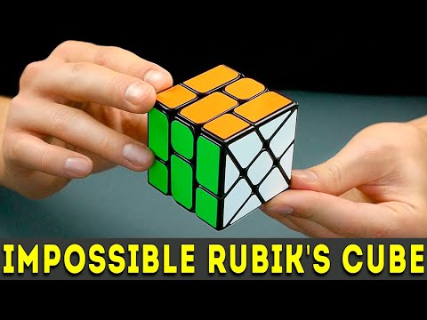 This Rubik's cube is impossible to turn but how to solve it