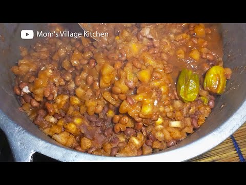 How To Make Katogo (Cassava and Beans) Step By Step Recipe - African Food