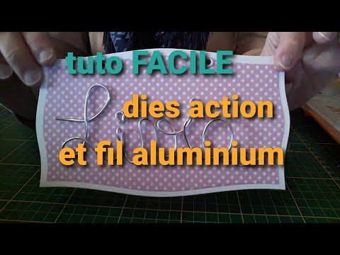 Tuto facile/plaque de porte/grands dies d action et fil aluminium.