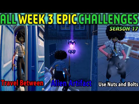 Fortnite All Week 3 Epic Quests Guide & Alien Artifact All 4 Locations