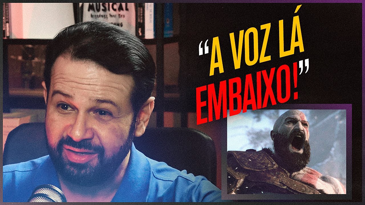 DUBLADOR DO KRATOS (GOD OF WAR) conta como foi o TESTE para DUBLAR o PERSONAGEM