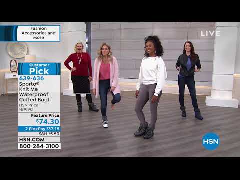 Sporto Knit Me Waterproof Cuffed Boot