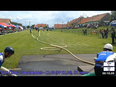 SDH Čikov v Pasohlávkách 16.8.2014 - 17,49 (PP 17,15) - 17. místo