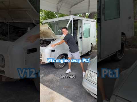 Part 1: Disassembling the donor V12 car #cars #shorts #viral
