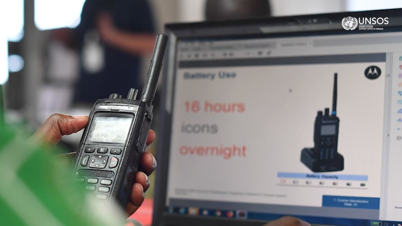 UNSOS Capacity Building - Motorola Training for Somali Security Forces