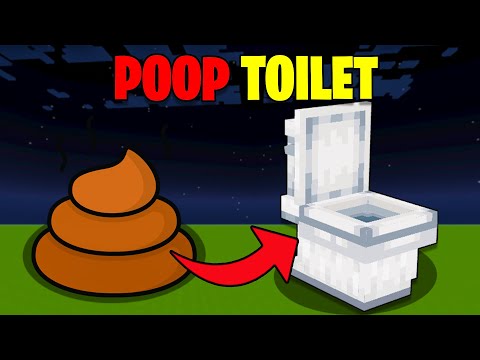 Insane Flying Poop Toilet in Minecraft