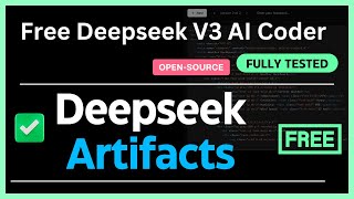 DeepSeek Artifacts: This 100% FREE AI Coder can GENERATE Apps in SECONDS Like WindSurf, Bolt