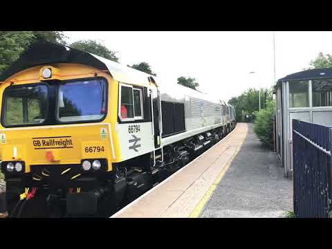 66794 66799 and 69001 passing south wigston 2/08/21