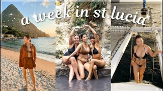 come with me on my first brand trip | st.lucia vlog ✈️