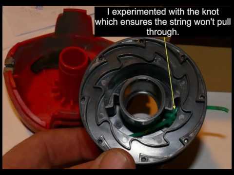 Black & Decker Electric String Trimmer Spool Line Replace Rewind