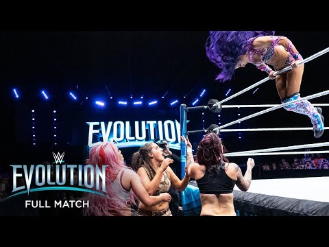 FULL MATCH - Sasha Banks, Bayley & Natalya vs. The Riott Squad: WWE Evolution 2018